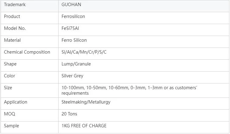 Reasonable Price Ferro Silicon for Steelmaking