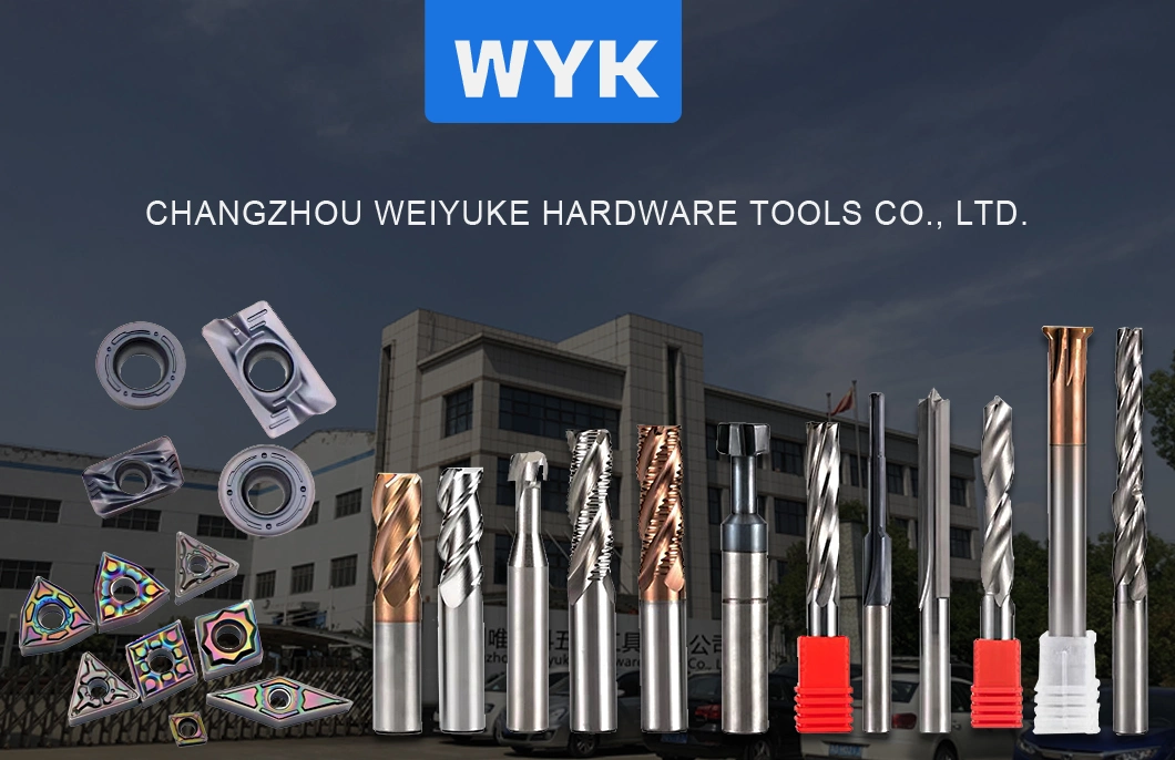 Wyk Damage CNC Freze Ball Nose Endmill Carbide Precision Tools Graphite Milling Cutter 4 Flutes Diamond Corner Radius Milling Cutter for Graphite